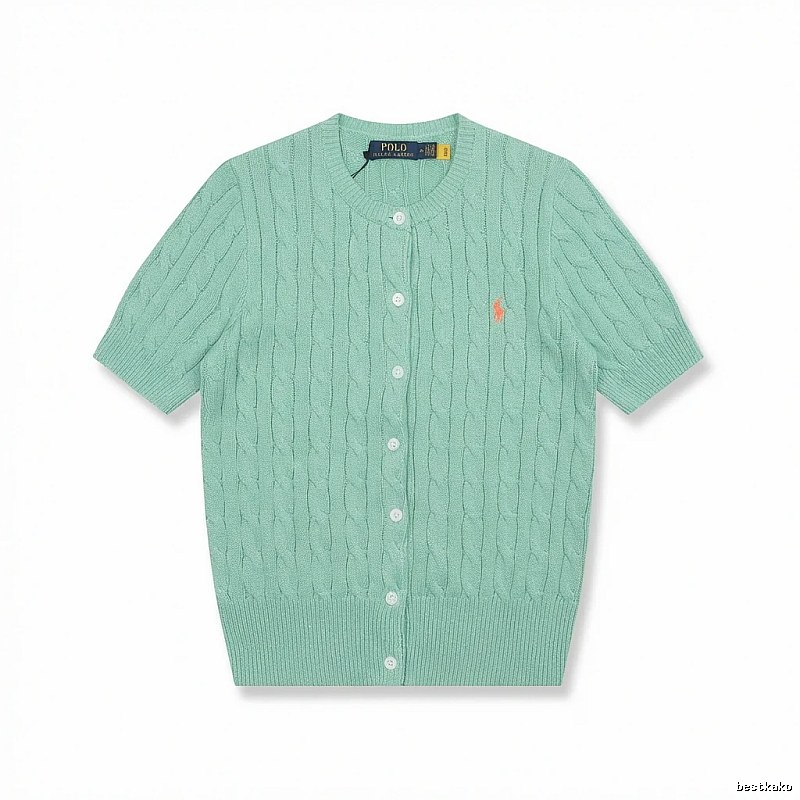 Ralph Lauren Polo light green knitted cardigan