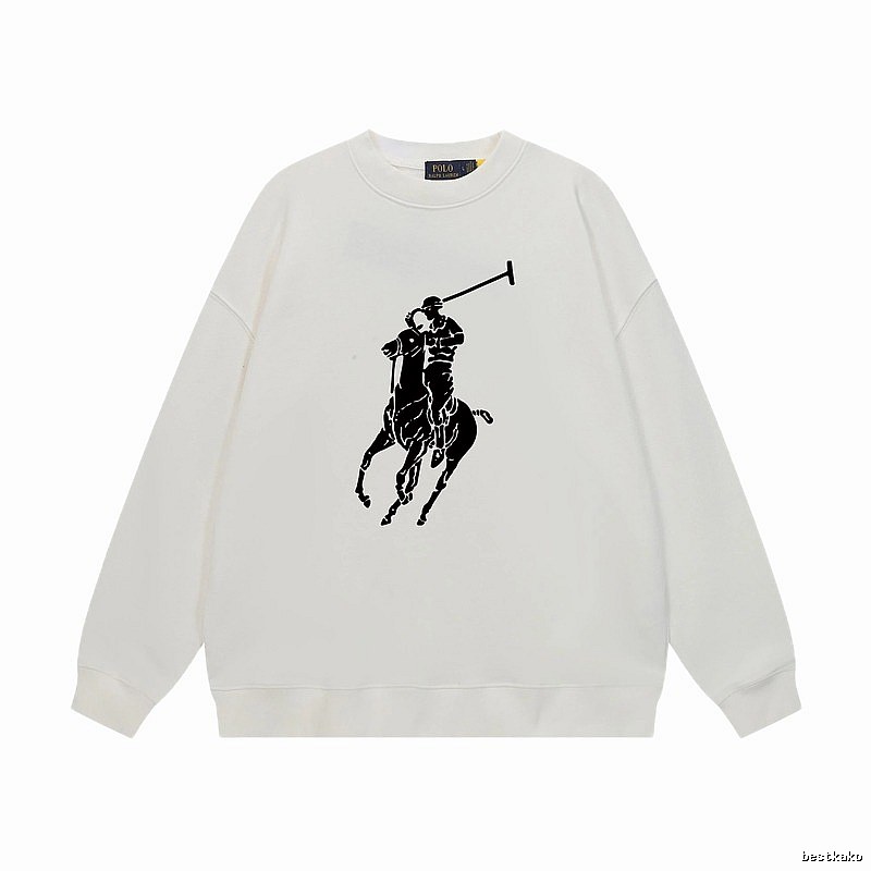 Ralph Lauren Polo Retro Style White Sweatshirt