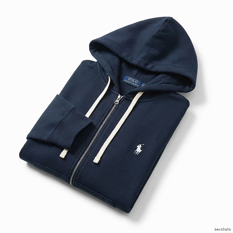 Ralph Lauren Polo series simple style navy blue hoodie