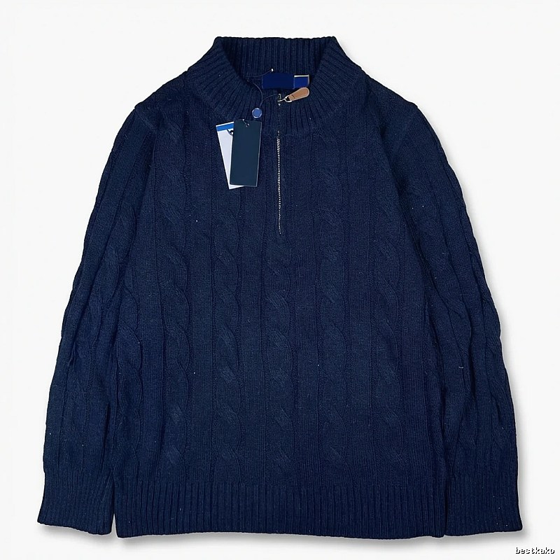 Ralph Lauren retro-style navy blue sweater