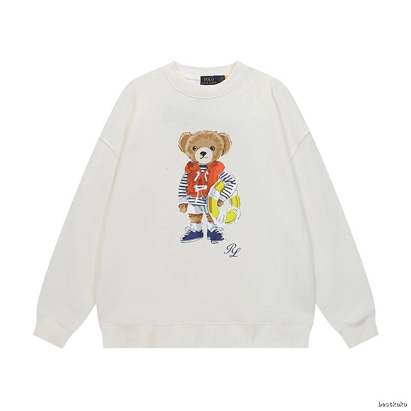 Ralph Lauren white sweatshirt with bear print