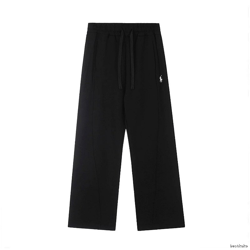 RalphLauren Wide-Leg Casual Pants Travel Edit in Black