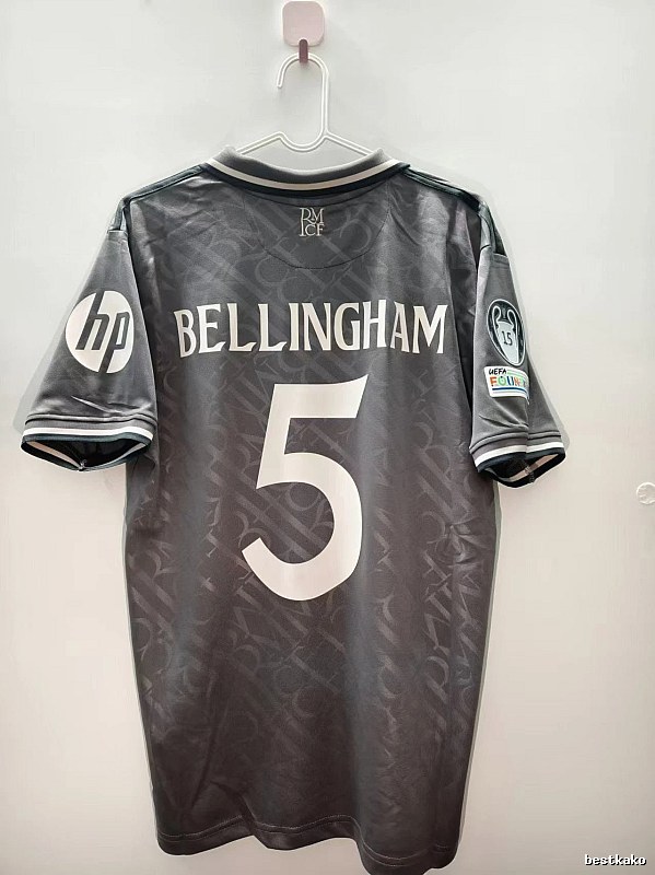 Real Madrid Premium Style Bellingham #5 soccer jersey White Real Madrid for Minimal Outfits