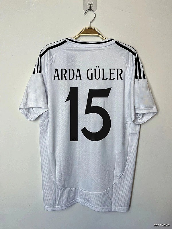 Real Madrid Relaxed Bellingham #5 soccer jersey White Real Madrid with Designer-Inspired Detail