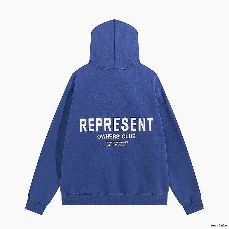 Represent Travel Owners Club hoodie Navy Large Represent with Modern Look