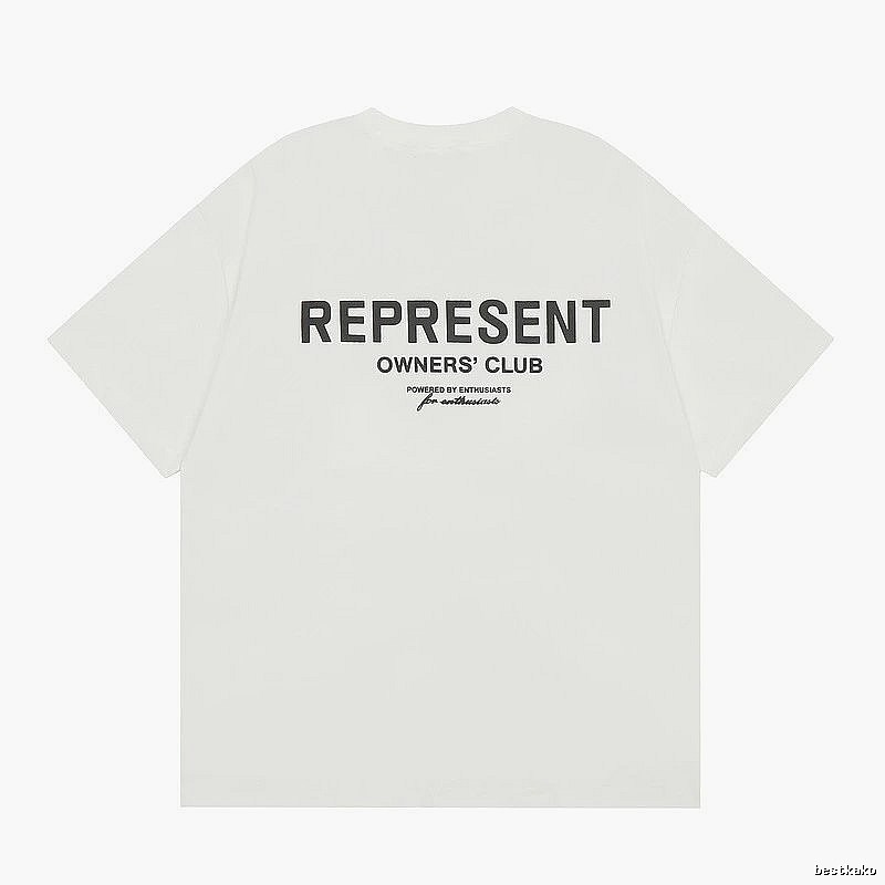 Represent White Style 801 Owners Club T-Shirt Color Pop Logo