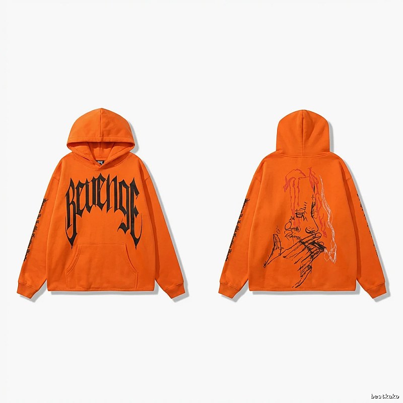Revenge dark style orange hoodie