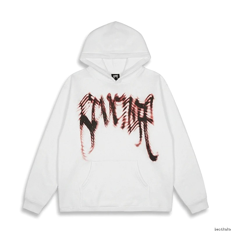 Revenge Gothic Style White Hoodie