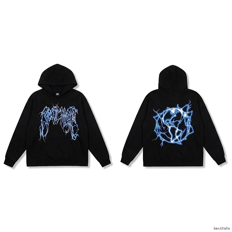 Revenge Lightning Wind Black Hoodie