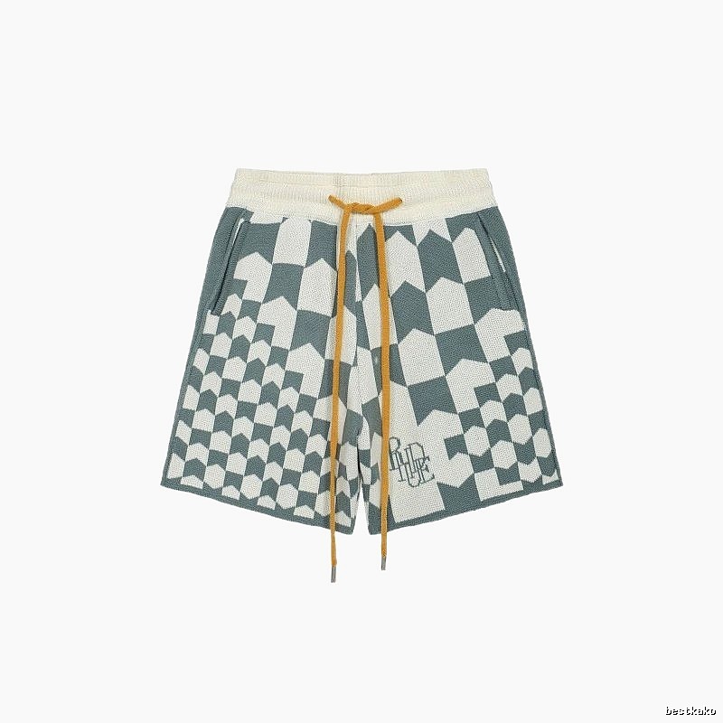 RHUDE Checkered Casual Shorts