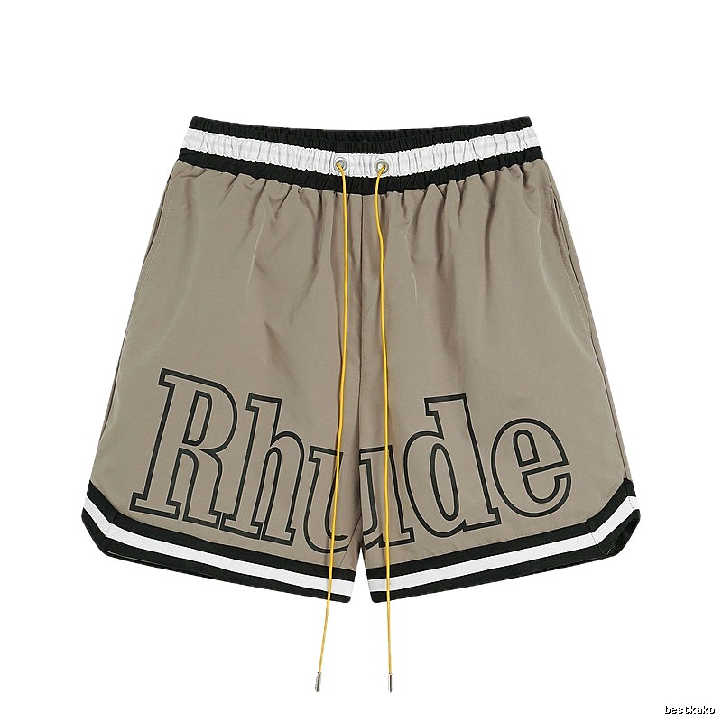 RHUDE sporty khaki shorts