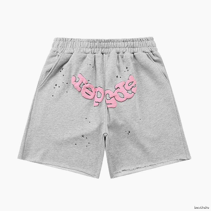 Shorts with Sp5der letter print style