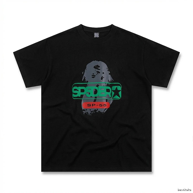 Sp5der Dark Cool Trend Short Sleeve