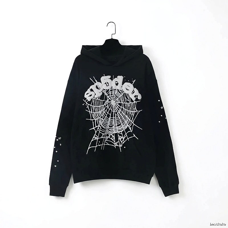 Sp5der Spider Print Black Sweatshirt