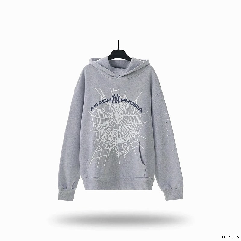 Sp5der Spider Series Grey Streetwear Sweatshirt