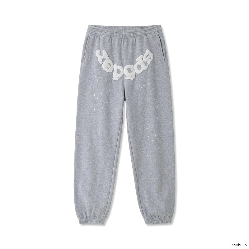 Sp5der Starry Rhinestone Wind Track Pants