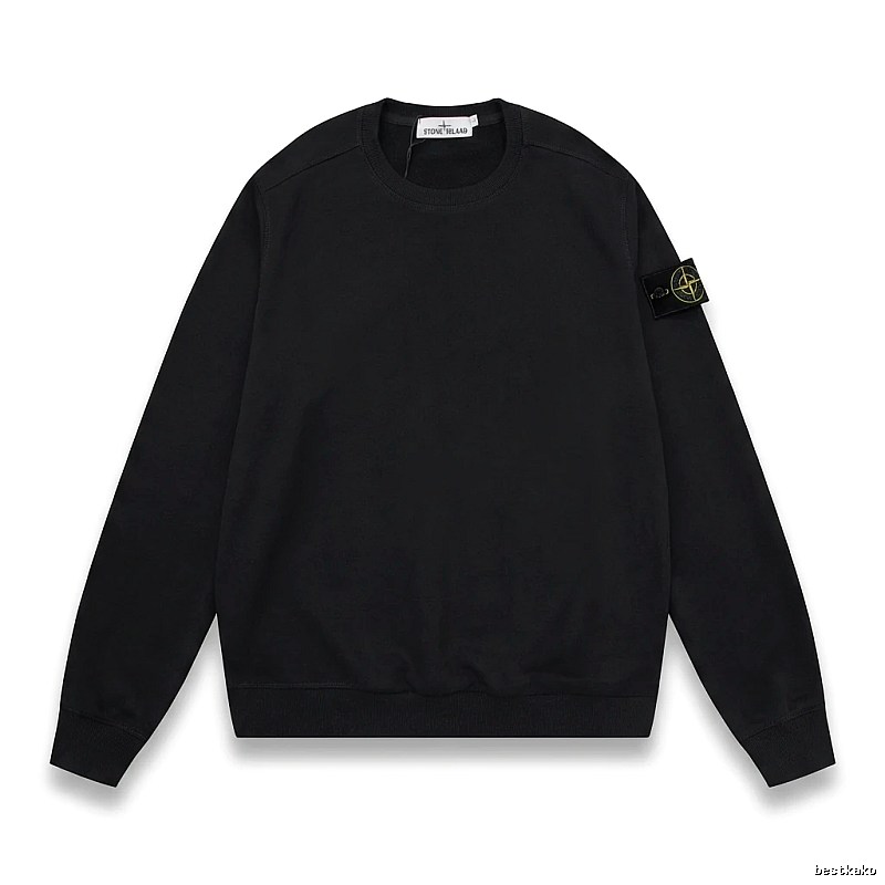 Stone Island basic black sweatshirt