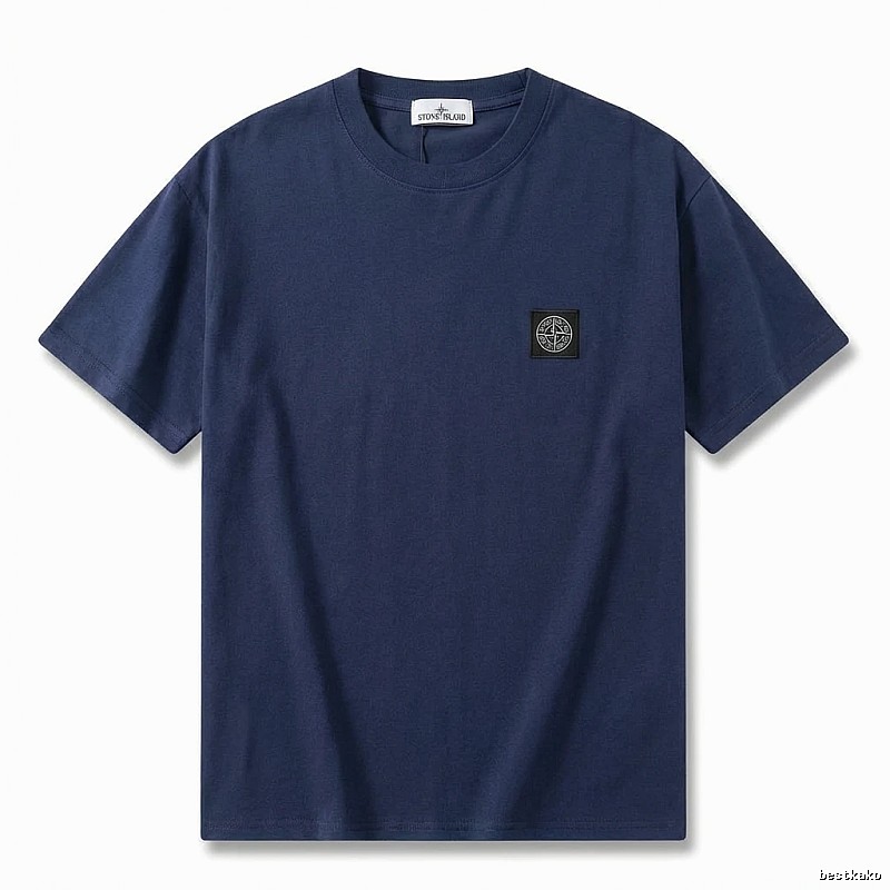 Stone Island basic dark navy blue T-shirt