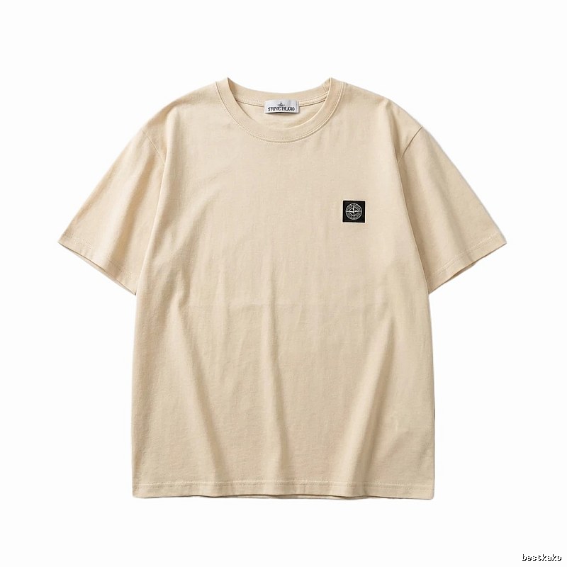 Stone Island minimalist style beige T-shirt