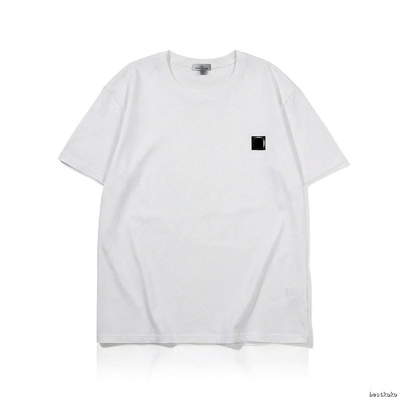 Stone Island minimalist style white T-shirt