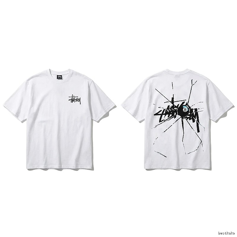 Stussy 8 Ball Style White T-shirt