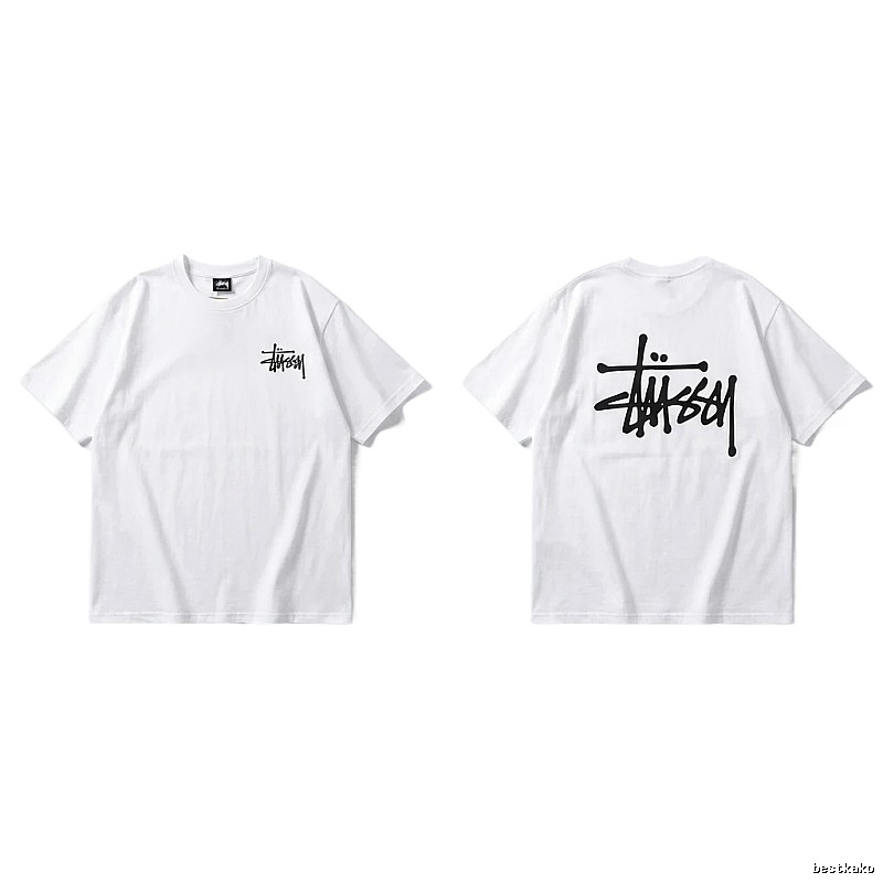 Stussy basic simple white T-shirt