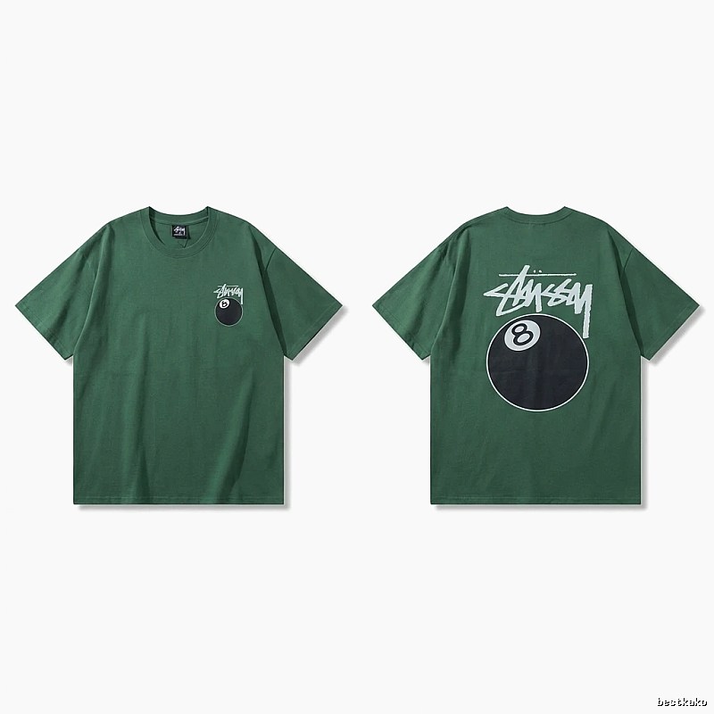 Stussy Black Eight Series Trendy and Cool Style T-shirt