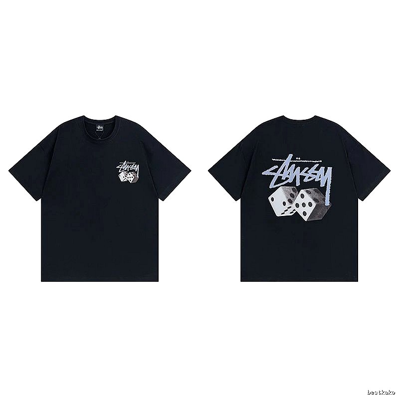 Stussy Black Spider Graphic T-Shirt Layered Outfit Logo