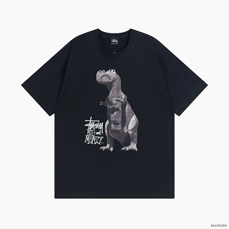 Stussy Black Spider Graphic T-Shirt Visual Accent Logo