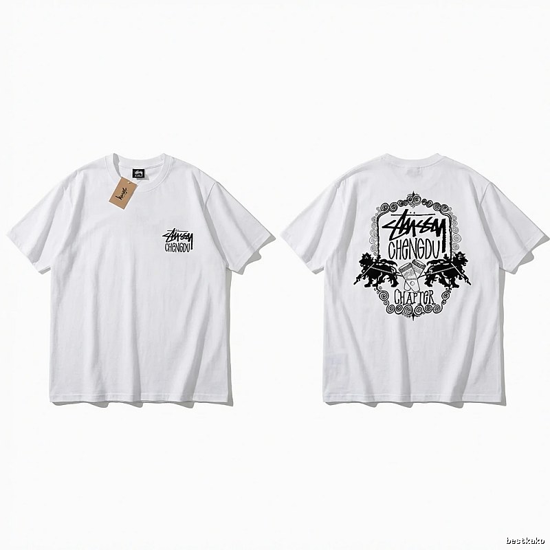 Stussy Chengdu Series Simple White T-shirt