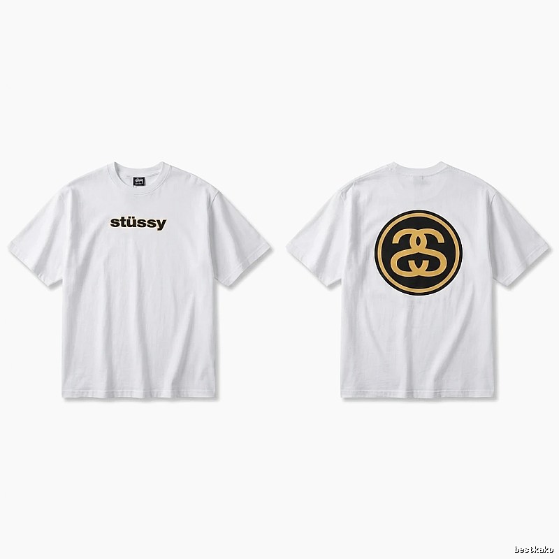 Stussy classic simple white T-shirt