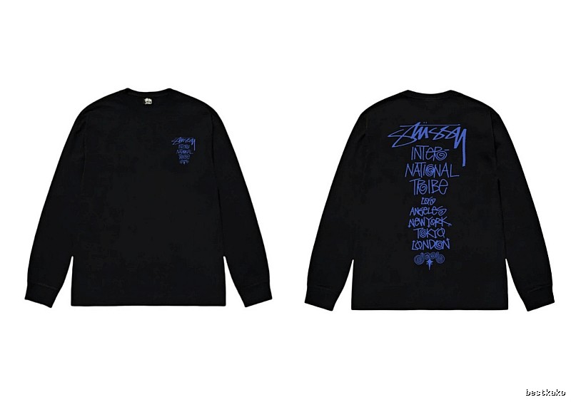 Stussy International Tribal Style Black Long-sleeve