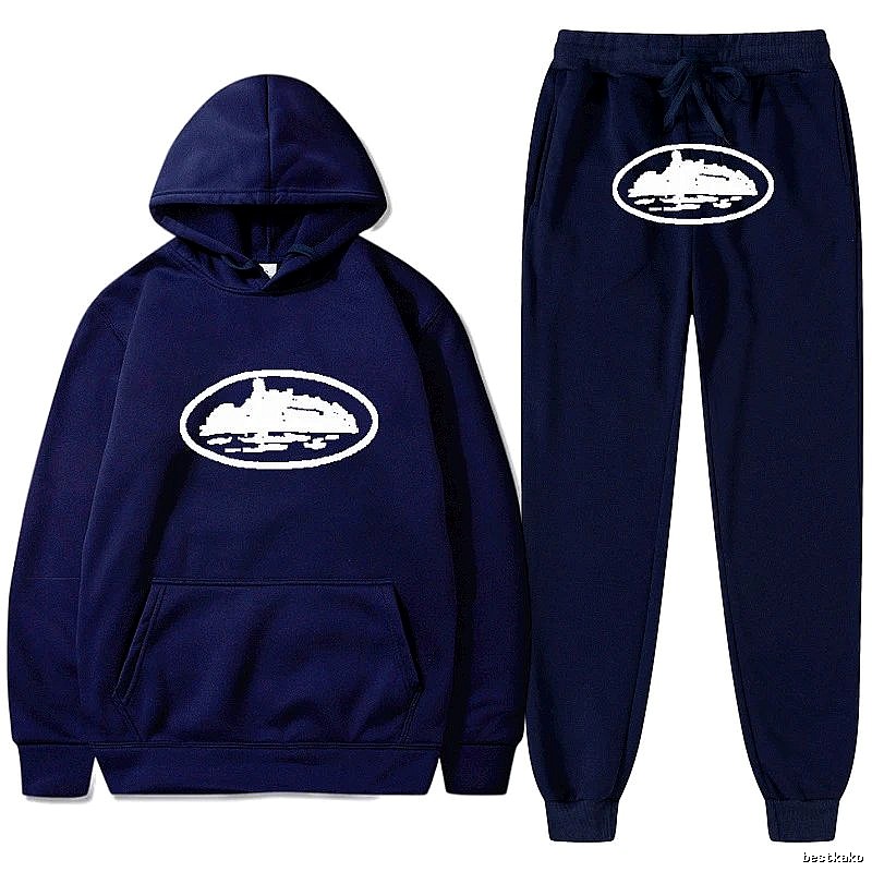 Stussy Navy Tracksuit Set Training Look Logo