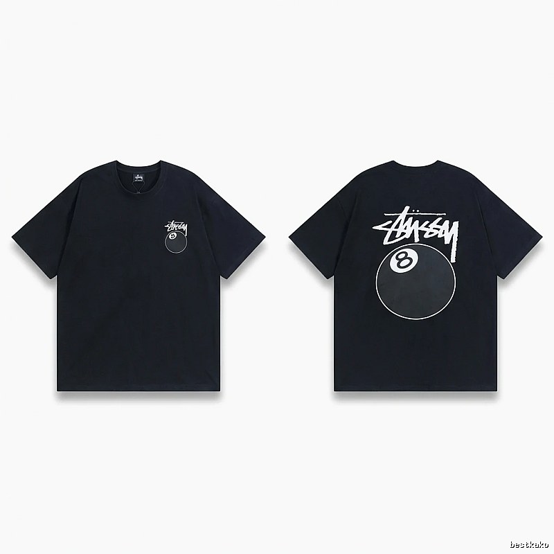 Stussy No.8 Ball Style Black T-shirt