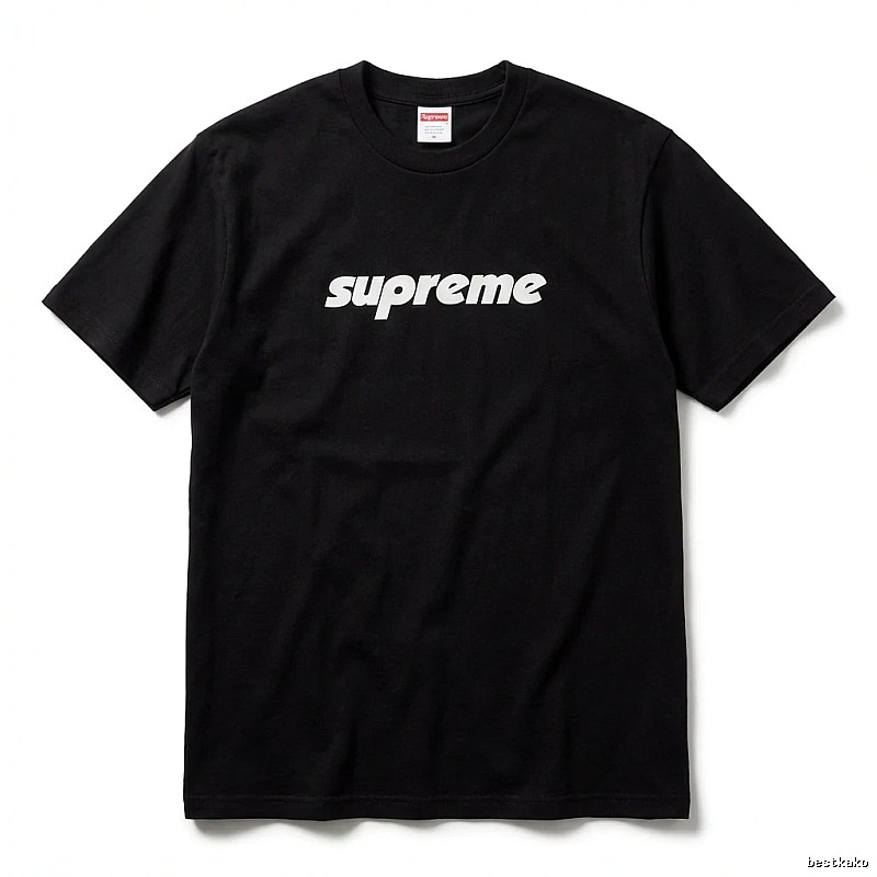 Supreme basic black T-shirt