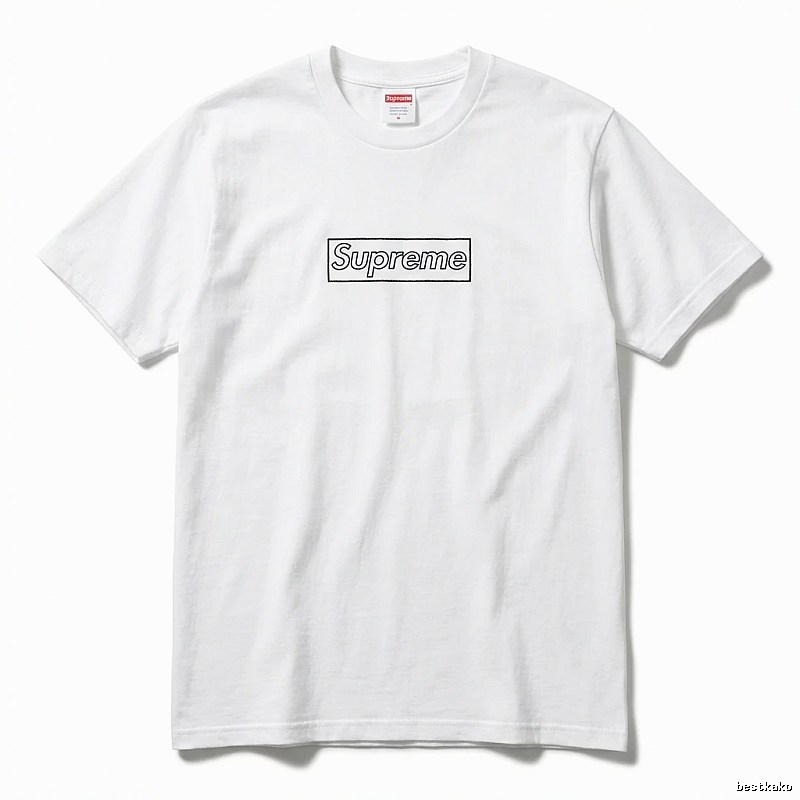 Supreme Basic Simple White T-shirt