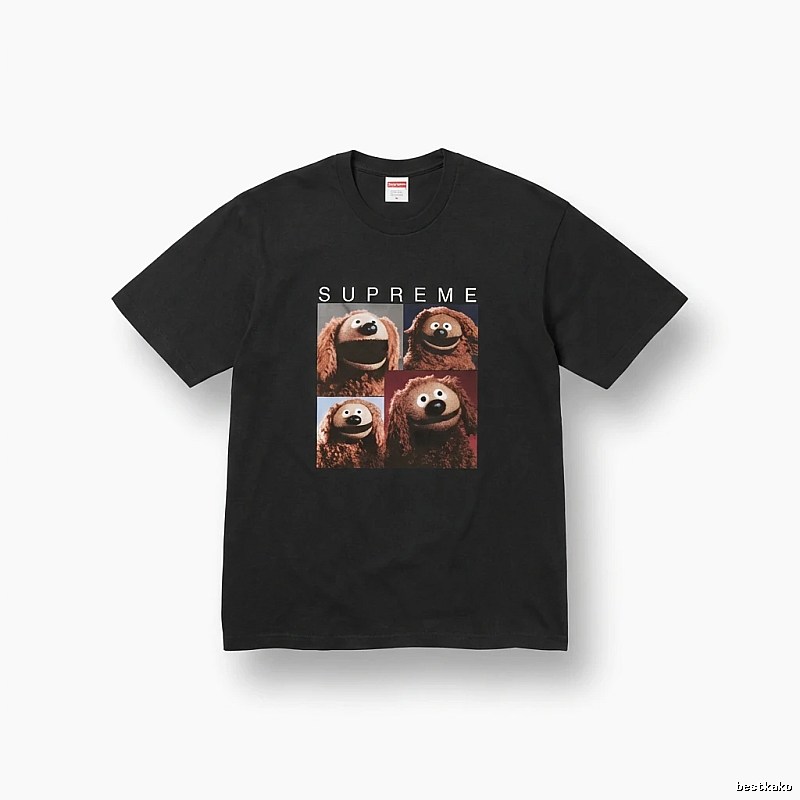 Supreme Cartoon Style Black T-shirt