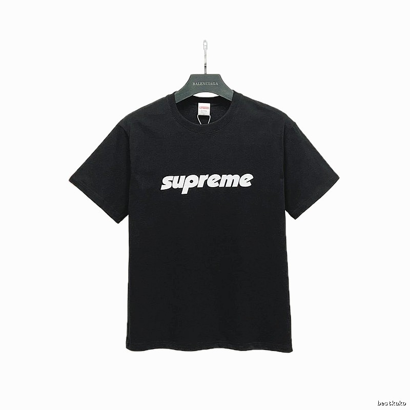 Supreme Classic Logo Street Style Black Short-sleeve T-shirt