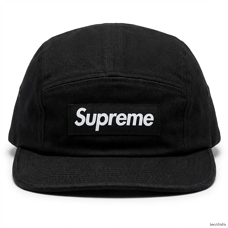 Supreme minimalist style black hat