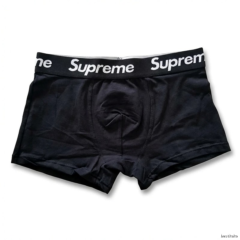 Supreme minimalist style black underwear