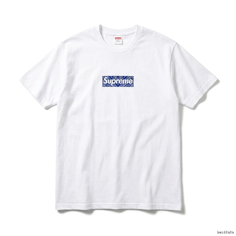Supreme Print Simple White T-shirt