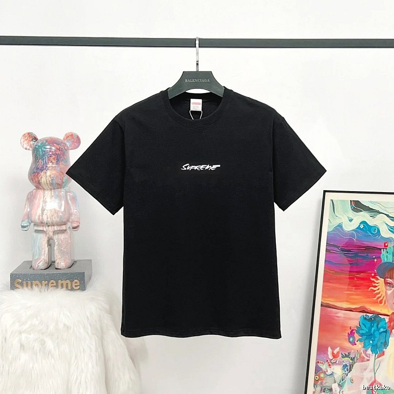 Supreme Printed Street-style Black T-Shirt