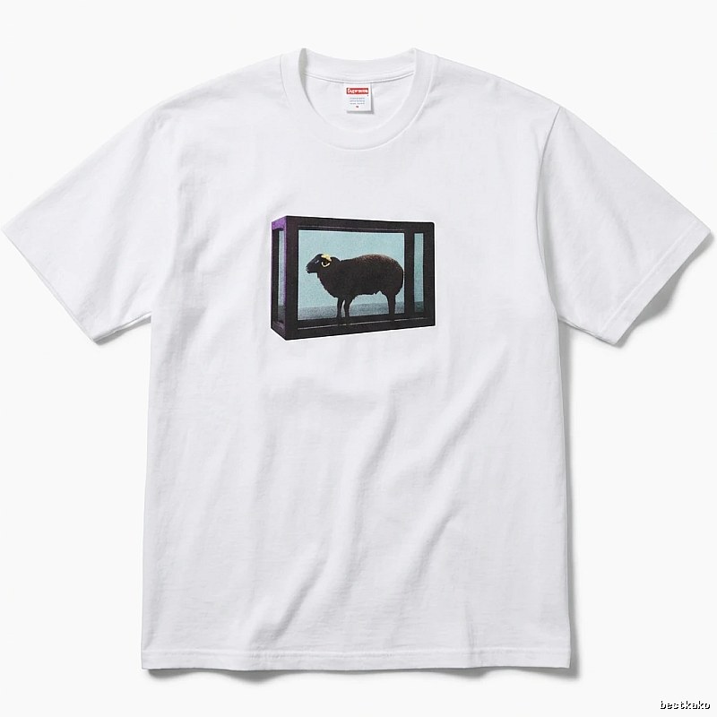 Supreme Sheep Print White T-shirt