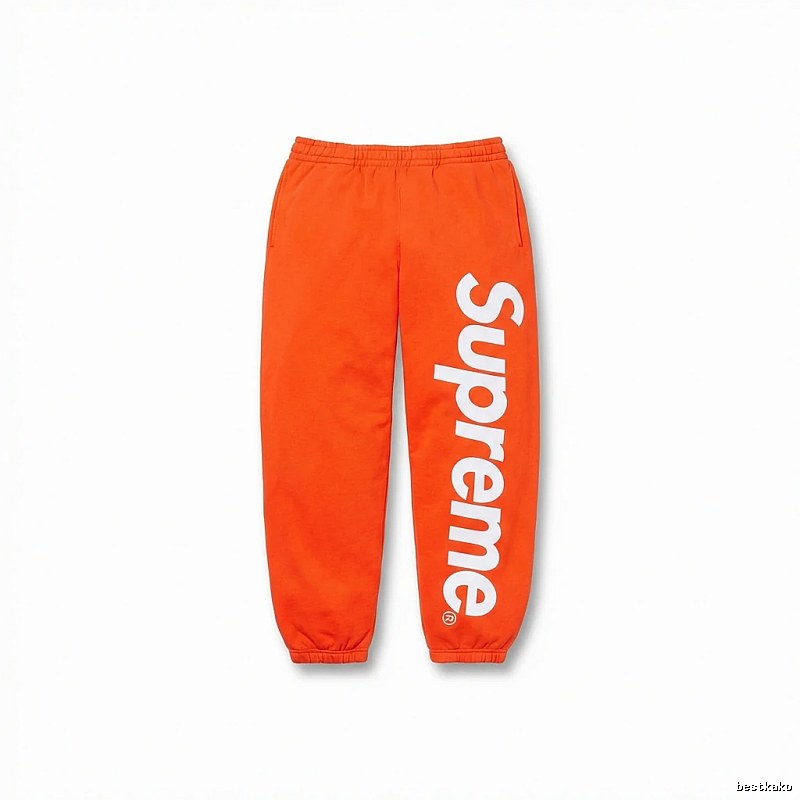 Supreme trendy brand orange sweatpants