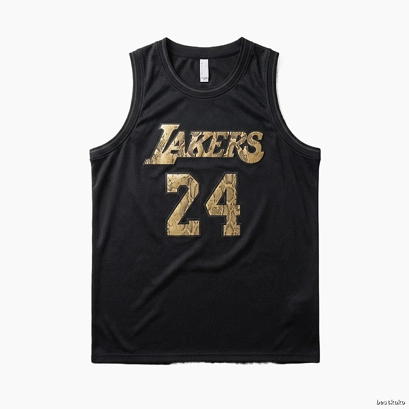 The No. 24 black vest of the Los Angeles Lakers