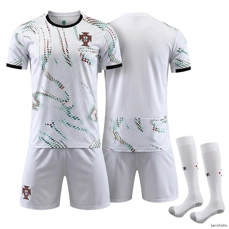 The trendy white of the Portuguese team uniform.