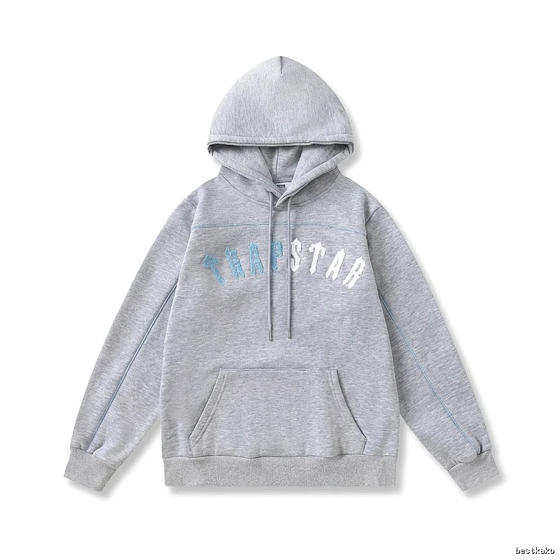 Trapstar Letter Style Grey Hoodie