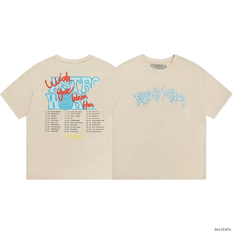 Travis Scott Monogram Graphic T-shirt Brown Travis Scott for Layered Styling