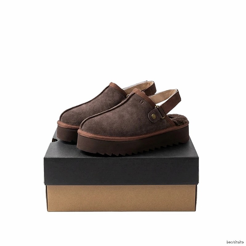 UGG Thick-Soled Retro-Style Brown Shoes