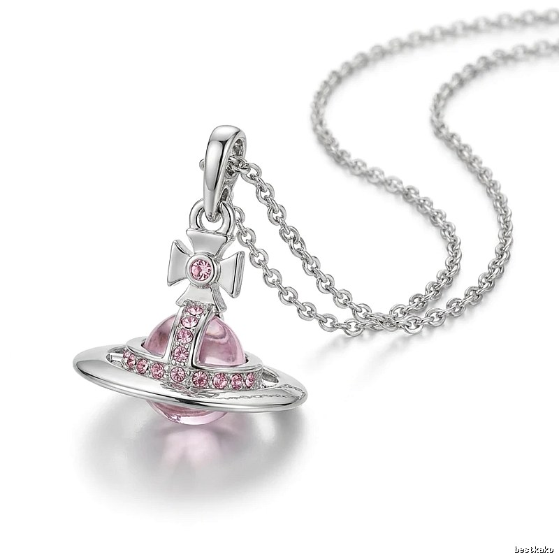 Vivienne Westwood Saturn series silver necklace